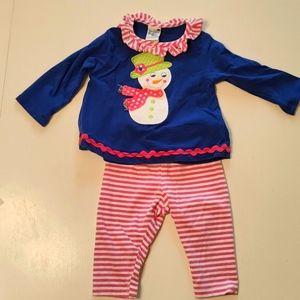Bailey boys snowman outfit